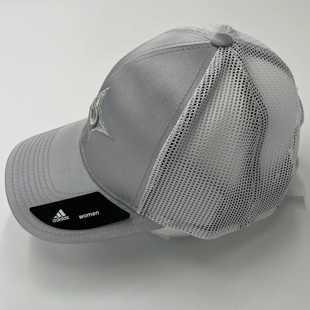 Adidas NHL Womens Dallas‎ Stars Trucker Hat Silver Mesh Snapback Cap